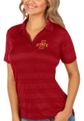 Iowa State Cyclones Womens Antigua Compass Polo Shirt - Red