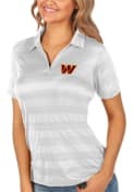 Washington Commanders Womens Antigua Compass Polo Shirt - White