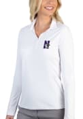 Northwestern Wildcats Womens Antigua Tribute Polo Shirt - White
