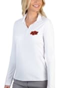 Oklahoma State Cowboys Womens Antigua Tribute Polo Shirt - White