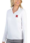 Rutgers Scarlet Knights Womens Antigua Tribute Polo Shirt - White