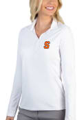 Syracuse Orange Womens Antigua Tribute Polo Shirt - White