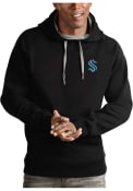 Seattle Kraken Antigua Victory Hooded Sweatshirt - Black