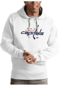 Washington Capitals Antigua Victory Hooded Sweatshirt - White