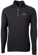 Creighton Bluejays Cutter and Buck Adapt Eco Knit Recycled 1/4 Zip Pullover - Black