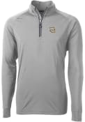 Marquette Golden Eagles Cutter and Buck Adapt Eco Knit Recycled 1/4 Zip Pullover - Grey