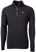 Oregon State Beavers Cutter and Buck Adapt Eco Knit Recycled 1/4 Zip Pullover - Black
