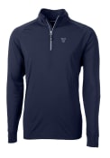 Villanova Wildcats Cutter and Buck Adapt Eco Knit Recycled 1/4 Zip Pullover - Navy Blue