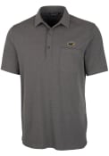 Southern Mississippi Golden Eagles Cutter and Buck Advantage Tri-Blend Jersey Polos Shirt - Grey