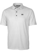 Jackson State Tigers Cutter and Buck Pike Double Dot Print Polos Shirt - Grey