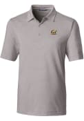 Cal Golden Bears Cutter and Buck Forge Pencil Stripe Polos Shirt - Grey