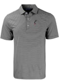 Cutter and Buck Black Cincinnati Bearcats Forge Double Stripe Polo