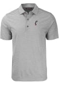 Cutter and Buck Grey Cincinnati Bearcats Forge Heather Stripe Polo