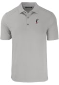 Cutter and Buck Mens Grey Cincinnati Bearcats Forge Recycled Polo Shirt