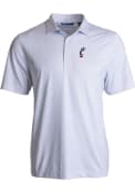 Cutter and Buck Mens White Cincinnati Bearcats Pike Pebble Polo Shirt