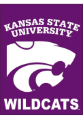 Purple K-State Wildcats 30x40 Purple Silk Screen Banner