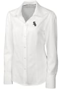 Chicago White Sox Womens Cutter and Buck Epic Easy Care Nailshead Dress Shirt - White
