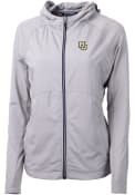 Marquette Golden Eagles Womens Cutter and Buck Adapt Eco Full Zip Jacket - Grey
