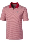 Washington Nationals Cutter and Buck Forge Tonal Stripe Polos Shirt - Red