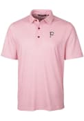 Pittsburgh Pirates Cutter and Buck Pike Double Dot Polos Shirt - Red