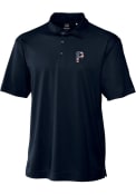 Pittsburgh Pirates Cutter and Buck Genre Polos Shirt - Navy Blue