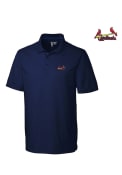 St Louis Cardinals Cutter and Buck Fairwood Polo Shirt - Navy Blue
