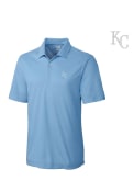 Kansas City Royals Cutter and Buck Blaine Oxford Polo Shirt - Light Blue