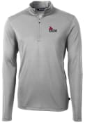 Central Missouri Mules Cutter and Buck Virtue Eco Pique 1/4 Zip Pullover - Grey