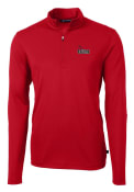 Central Missouri Mules Cutter and Buck Virtue Eco Pique 1/4 Zip Pullover - Red