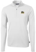 Drexel Dragons Cutter and Buck Virtue Eco Pique 1/4 Zip Pullover - White