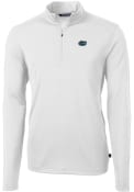 Florida Gators Cutter and Buck Virtue Eco Pique 1/4 Zip Pullover - White