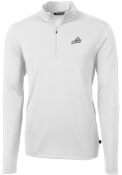 Florida Gulf Coast Eagles Cutter and Buck Virtue Eco Pique 1/4 Zip Pullover - White