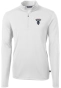 Howard Bison Cutter and Buck Virtue Eco Pique 1/4 Zip Pullover - White
