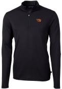 Oregon State Beavers Cutter and Buck Virtue Eco Pique 1/4 Zip Pullover - Black