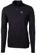 South Carolina Gamecocks Cutter and Buck Virtue Eco Pique 1/4 Zip Pullover - Black
