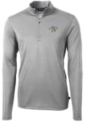 San Jose State Spartans Cutter and Buck Virtue Eco Pique 1/4 Zip Pullover - Grey