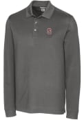 Stanford Cardinal Cutter and Buck Advantage Pique Polo Shirt - Grey