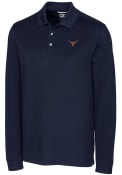 Texas Longhorns Cutter and Buck Advantage Pique Polo Shirt - Navy Blue
