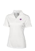 Cutter and Buck Womens White K-State Wildcats Genre Polo Shirt