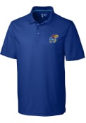 Kansas Jayhawks Cutter and Buck Fairwood Polo Shirt - Blue