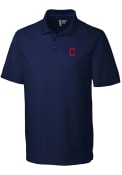 Cleveland Indians Cutter and Buck Fairwood Polo Shirt - Navy Blue