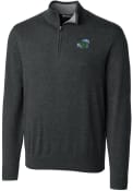 Tulane Green Wave Cutter and Buck Lakemont 1/4 Zip Pullover - Charcoal