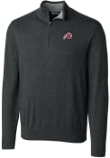 Utah Utes Cutter and Buck Lakemont 1/4 Zip Pullover - Charcoal