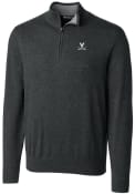 Virginia Cavaliers Cutter and Buck Lakemont 1/4 Zip Pullover - Charcoal