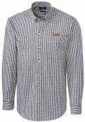 Arizona State Sun Devils Cutter and Buck Easy Care Gingham Dress Shirt - Charcoal