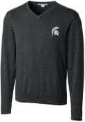 Michigan State Spartans Cutter and Buck Lakemont Sweater - Charcoal