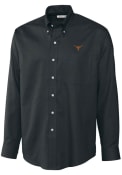 Texas Longhorns Cutter and Buck Epic Easy Care Nailshead Dress Shirt - Black