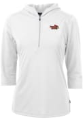Illinois State Redbirds Womens Cutter and Buck Virtue Eco Pique Hooded Sweatshirt - White