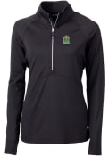 Marshall Thundering Herd Womens Cutter and Buck Adapt Eco Pullover - Black