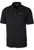 Florida A&M Rattlers Cutter and Buck Advantage Space Dye Polo Shirt - Black